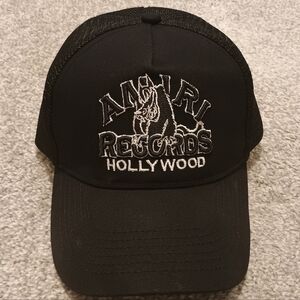 AMIRI Records Black Trucker Hat